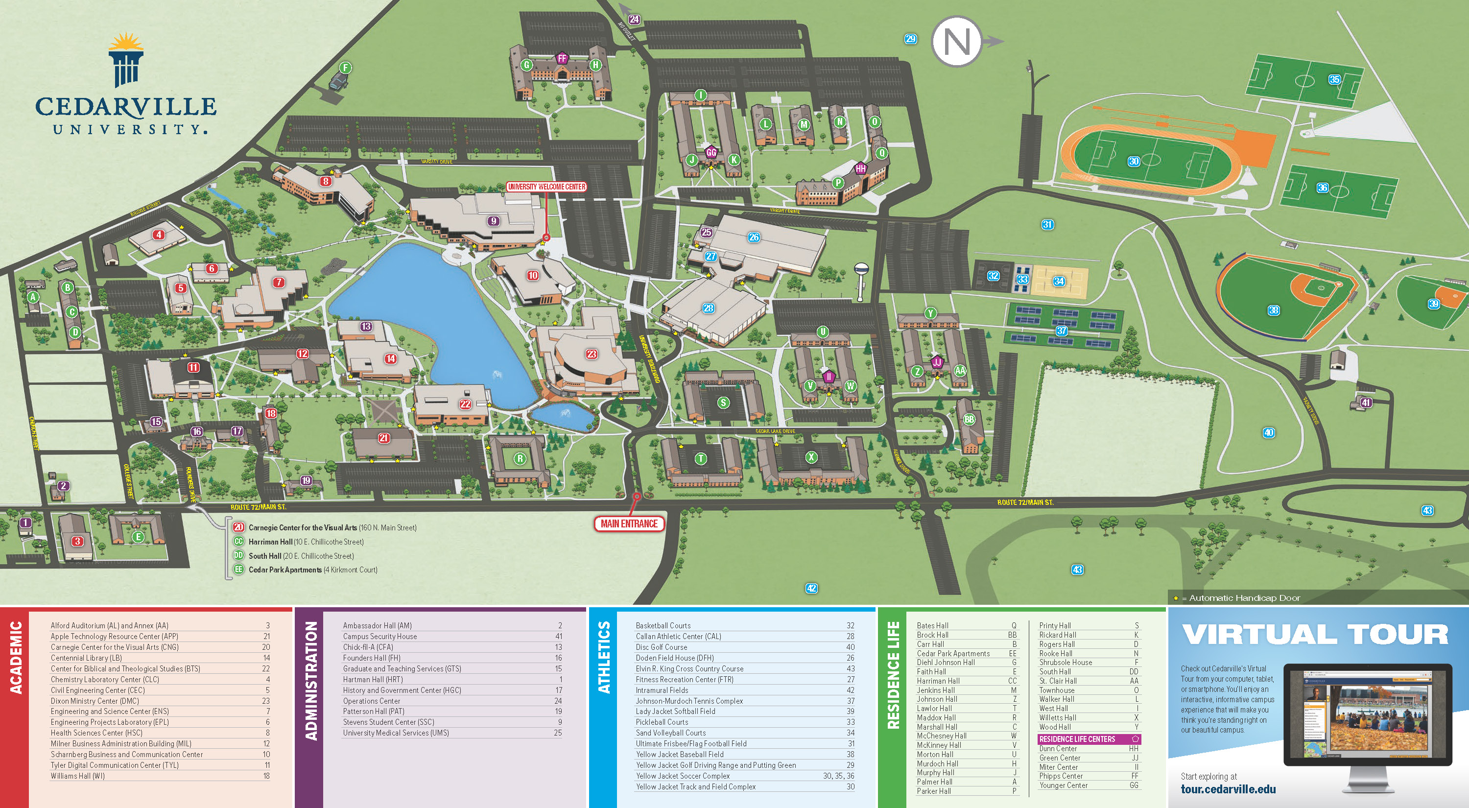 cedarville-university-campus-map